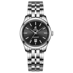 瑞士石英手表女复古系列钢带小表盘女士手表商务简约大三针腕表女