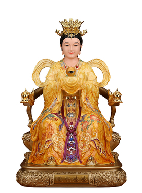眼光娘娘像体真身家用供奉眼光圣母明目元君神像居家摆件树脂雕像