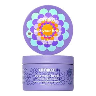 amika 漂染去黄修复发膜 去黄深度修复改善干枯毛躁