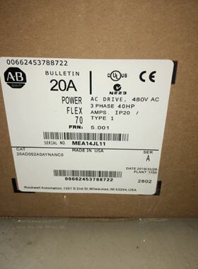 议价AB变频器 20AC060A0AYNANC0 20ad052/d065a0aynanc0议价