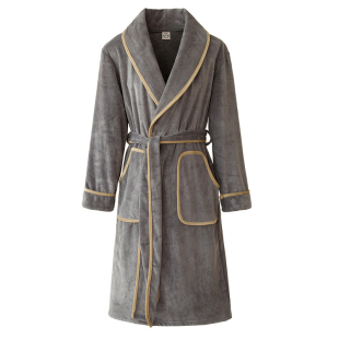 浴袍毛巾料酒店男士睡袍冬季吸水速干薄夏浴衣睡衣春秋天2025新款