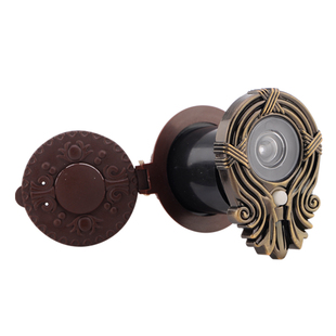 老式步阳防盗门猫眼通用高清门镜带门铃一体二合一家用送电池