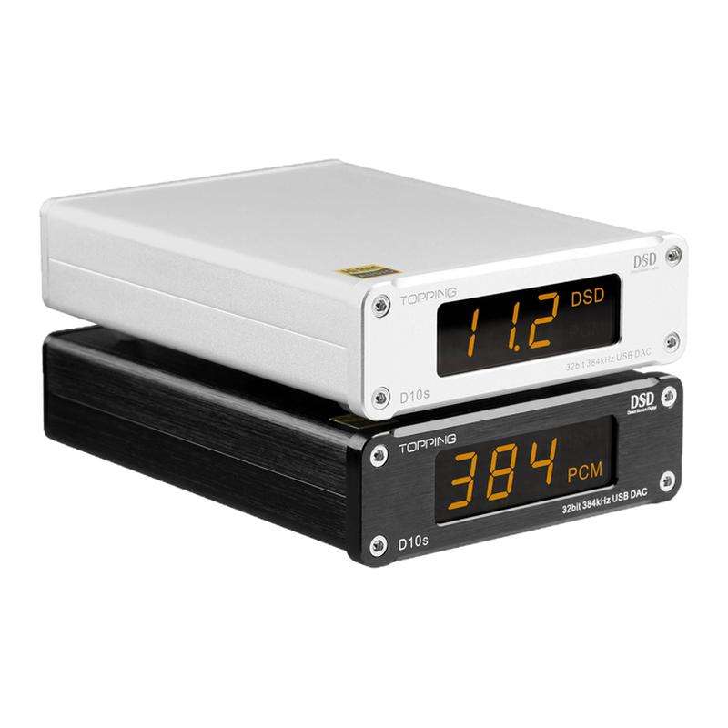 TOPPING拓品D10s桌面HIFI发烧USB音频解码器ES9038Q2M 硬解DSD256