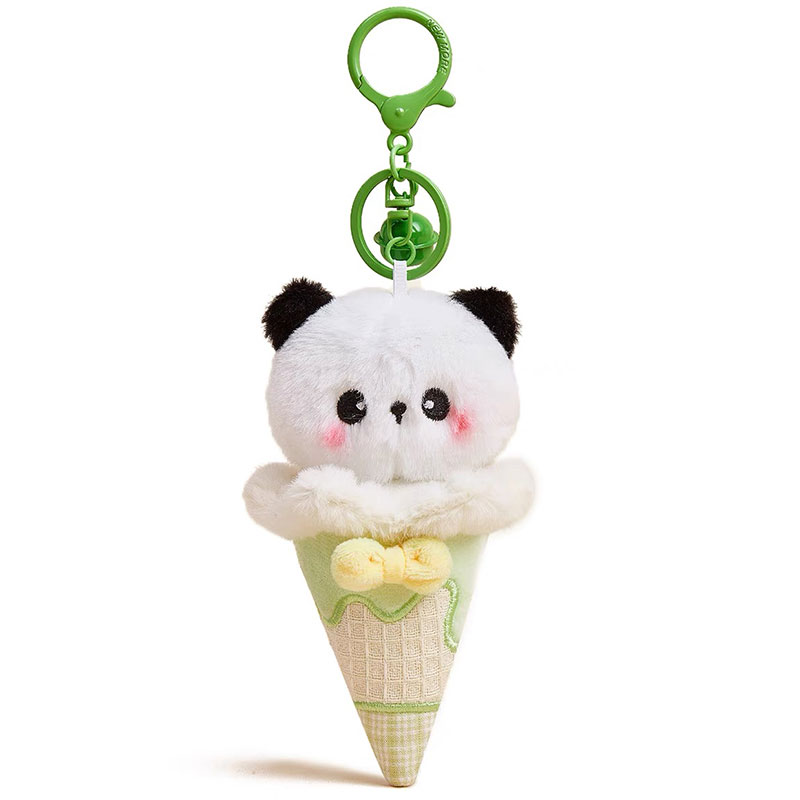 YUYI冰淇淋熊猫花花头书包包挂件