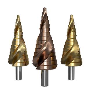 宝塔钻头含钴六角柄万能不锈钢专用神器金属阶梯扩孔高硬度开孔器