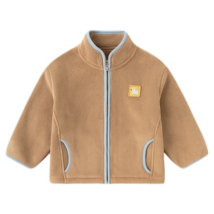 嘟嘟家宝宝外套双面加绒冬季儿童衣服女童宽松外穿上衣秋冬款童装