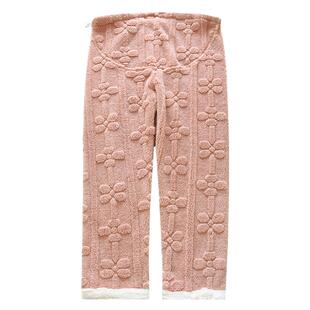 孕妇睡裤秋季托腹裤孕期春秋珊瑚绒暖暖裤居家加绒长裤冬季可调节