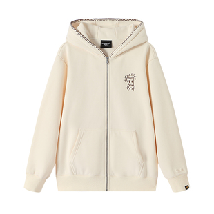 Dangerouspeople薛之谦dsp磨毛加绒连帽开衫卫衣宽松情侣百搭外套