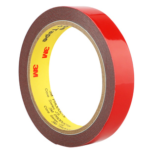 3MPX5008强力双面胶车载摆件固定汽车尾翼改装耐高温无痕粘胶行车记录仪雨眉晴雨挡粘贴防水泡沫海绵灰色胶条