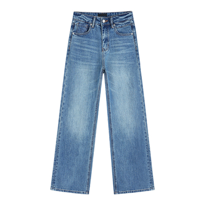 JESTOMS | R0W建筑感/高级多重洗水牛仔裤女气质通勤直筒长裤