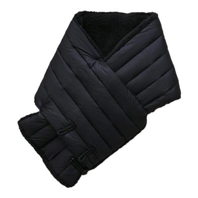 TAION两面穿盘扣羽绒围巾