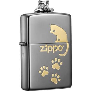 Zippo官方旗舰店之宝正品猫之凝望防风煤油打火机送男友生日礼物