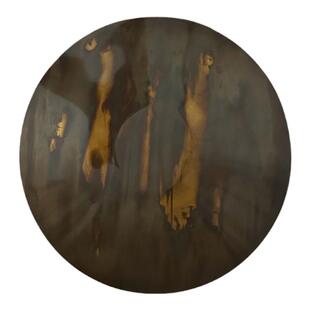 如是茶盘茶托纯黄铜手工做色茶饼零食点心水果盘桌面收纳礼物礼品