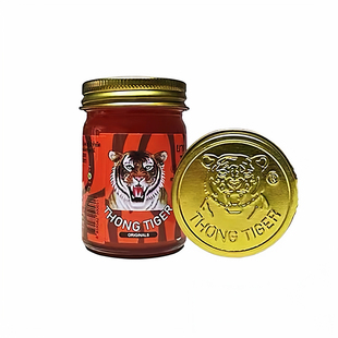 泰国金老虎膏thongtiger原装正品颈椎肩颈膏腰间脚扭伤进口老虎油