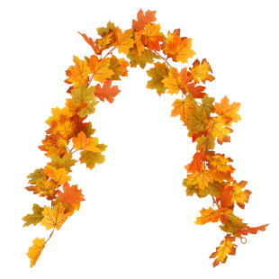 仿真红枫叶藤条壁挂秋季假树叶子万圣节圣诞橱窗吊顶墙面装饰花藤