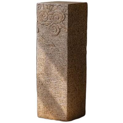 新中式祥云仿古落地摆件盆栽底座