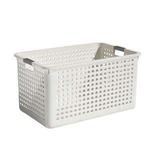 佳帮手厨房收纳筐橱柜杂物零食收纳盒家用桌面储物箱塑料置物篮子