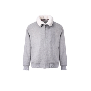 SEE ALSO『黑标旗舰』超精纺绵羊毛酒红内里秋冬保暖毛领夹克外套