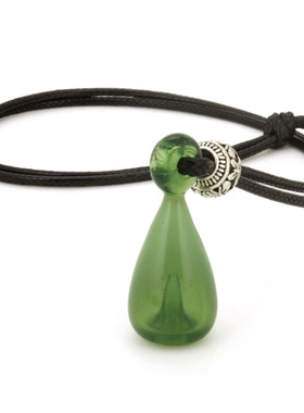 纯色小水滴琉璃精油瓶香薰吊坠