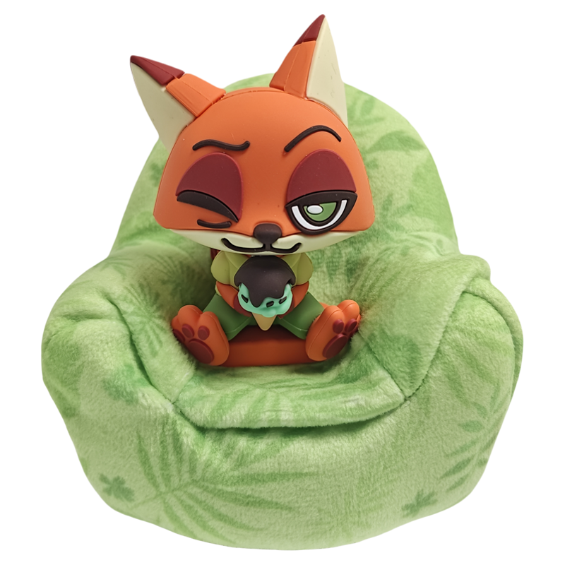 疯狂动物城2小夜灯盲盒毛绒沙发拍拍灯正版周边朱迪公仔摆件支架