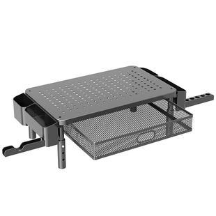 置简可升降电脑增高架台式机显示器支架桌面置物键盘托架收纳折叠办公室工位笔记本萤幕屏幕抬高调节支撑底座