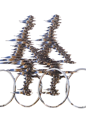 抽象十二星座雕塑不锈钢镜面