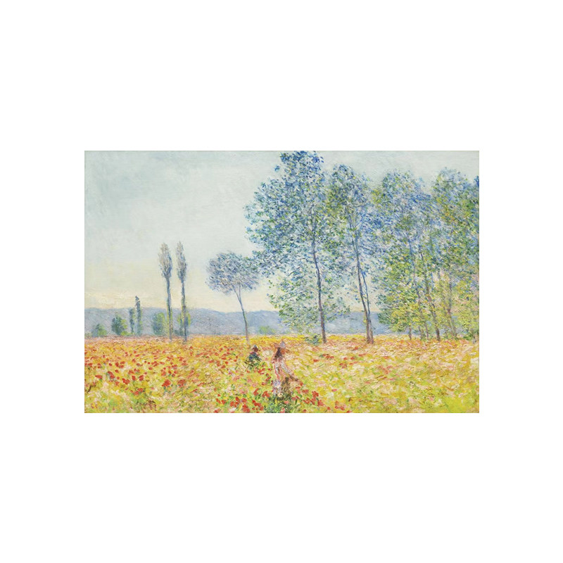 可班手绘油画莫奈花田客厅装饰画