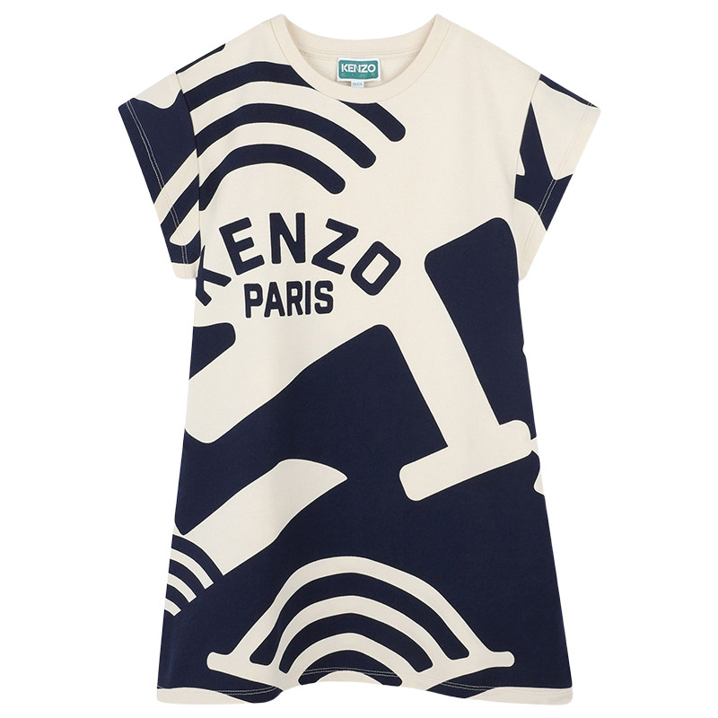 【断码特惠】 KENZO KIDS童装女童休闲印花连衣裙K61017