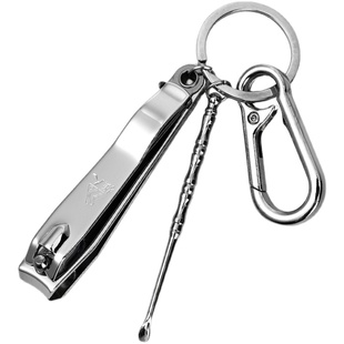 强人指甲剪刀套装指甲刀修脚工具指甲钳子单个送挖耳勺斜口修甲