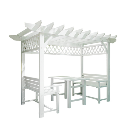 户外葡萄架庭院防腐木露台阳光房