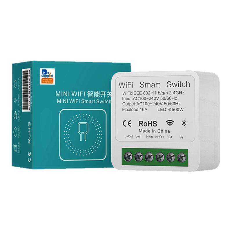 易微联智能mini双控16A通断器开关电源模块WiFi语音手机远程控制