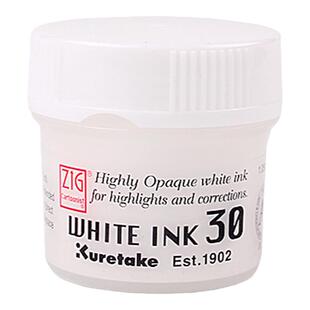 日本吴竹kuretake进口水彩漫画白墨水防水高光墨水水彩绘画高光墨