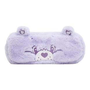 华纳正版爱心小熊毛绒系列笔袋Care bears可爱卡通纯色学生文具盒