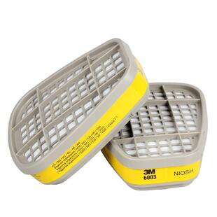 3m滤毒盒6001/6002/6003/6005/6006防毒甲醛颗粒物农药滤毒罐配件