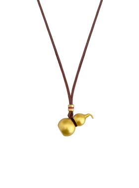 新中式金色葫芦吊坠项链