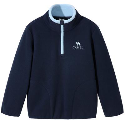 骆驼儿童抓绒衣厚上衣男童摇粒绒