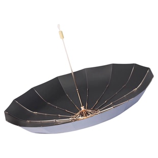 16骨雨伞女晴雨两用高颜值加厚黑胶遮阳伞大号学生折叠防晒太阳伞