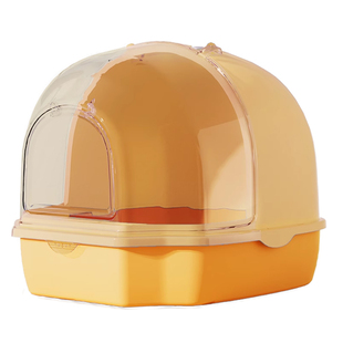 猫砂盆超大号全封闭式拼接撞色猫沙盆猫厕所防外溅猫屎盆子用品