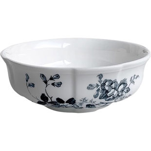 肆月中古风面碗家用中式盛汤汤碗陶瓷高档精致漂亮吃饭碗水果碗具