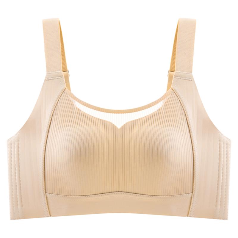无痕超薄大胸显小收副乳抹胸文胸