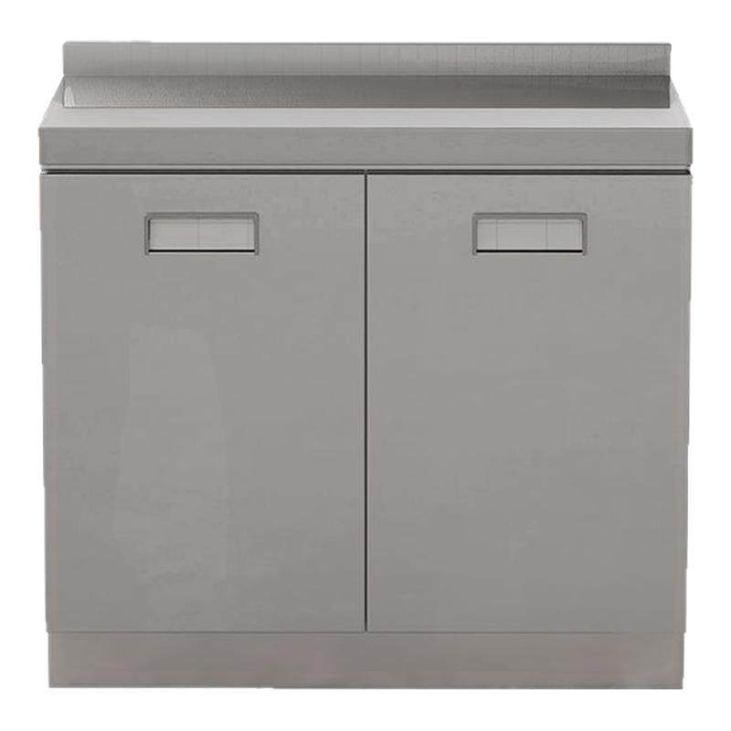 厨房橱柜家用简易灶台柜PET门304不锈钢台面整体租房厨柜子水槽柜