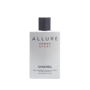 香奈儿男士运动双效香水洗发沐浴露二合一泡沫木质香生日礼物送人