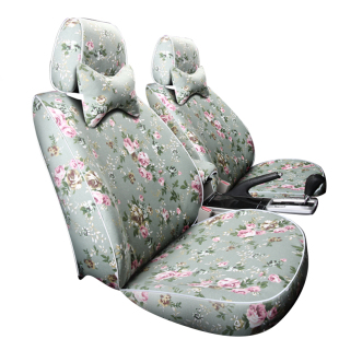 帆布汽车座套全包四季通用定做新款专车专用坐垫套棉布艺时尚网红