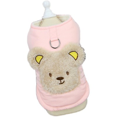 狗狗衣服马甲加厚可牵引猫咪