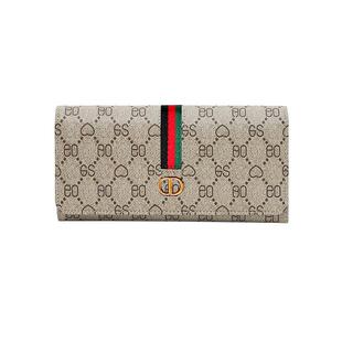 长款钱包女士2025新款时尚简约折叠多功能女款皮夹卡包二合一爆款