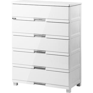 tenma日本天马进口fits镜面豪华柜衣服抽屉塑料四五层收纳柜