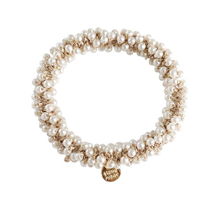 精致又日常~珍珠头绳发圈发饰头饰发绳韩国大肠圈水晶皮筋扎头发