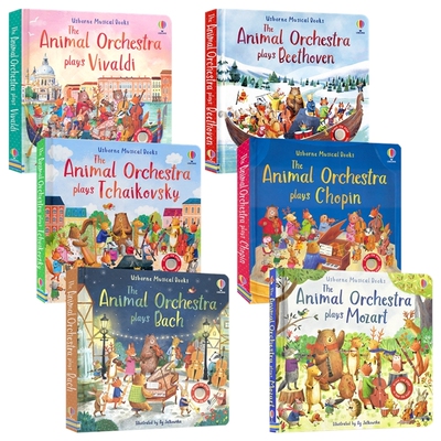 Usborne Musical Books The Animal Orchestra 动物管弦乐团音乐发声书 巴赫 古典音乐曲目 多感官启蒙读物 英文原版进口儿童图书