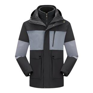 户外潮牌冲锋衣男女士三合一两件套可拆卸防水防风高端登山服定制