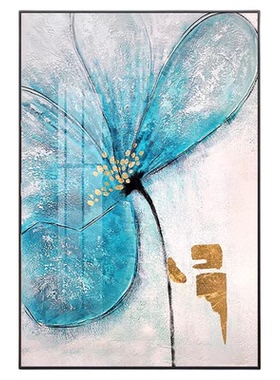 现代轻奢抽象法式花卉客厅装饰画